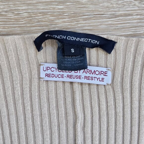 French Connection Upcycled by Armoire Sweater Rare MSRP $98 Unique & Vintage - Picture 12 of 13